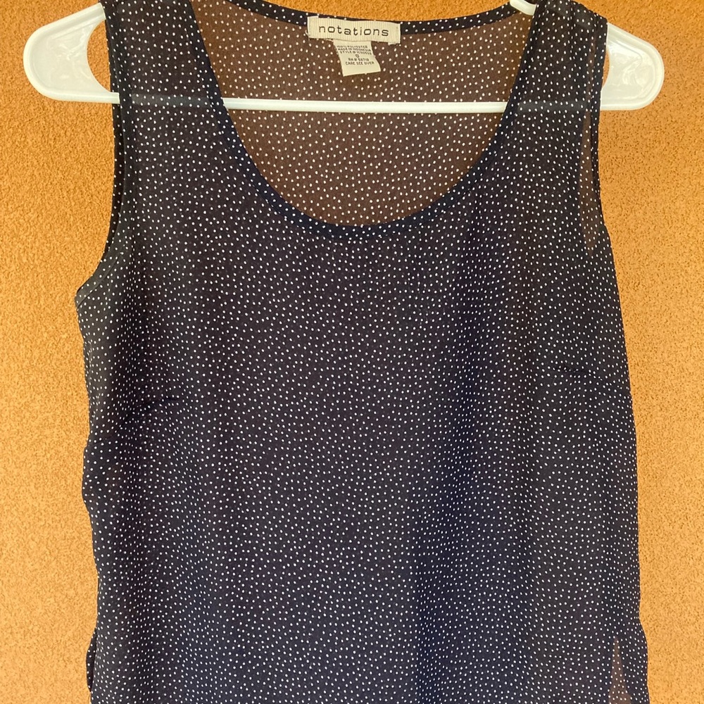 LIKE NEW so cute! navy blouse - a favorite piece!